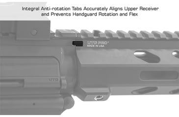 Image of Leapers UTG PRO Arwen 10in M-LOK Free Float Handguard, Black, MTU045SEM
