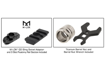 Image of Leapers UTG PRO Forerunner 5in M-LOK Free Float handguard, Black, MTU049SPM