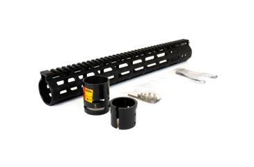 Image of Leapers UTG PRO M-LOK M and P10 15in Super Slim Free Float Handguard, MTU026SSMC