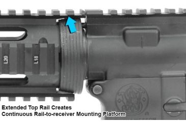 Image of Leapers UTG PRO M4/AR15 Car Length Drop-in Quad Rail with Extension, MTU001T