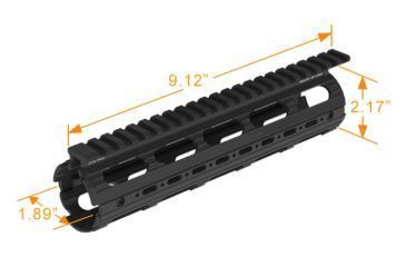 Image of Leapers UTG PRO Model 4/15 Mid Length Super Slim Drop-in Handguard, MTU007SS, EDEMO2