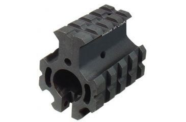 Image of Leapers UTG PRO Model 4 High Pro Quad-rail Gas Block for .75in Barrel, Black, MTU012H4