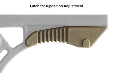 Image of Leapers UTG PRO Model 4 Ops Ready S3 Commercial-spec Stock Only-FDE RBUS3DCS