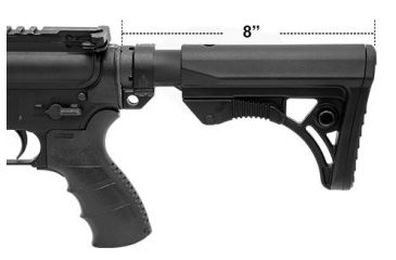 Image of Leapers UTG PRO Model 4 Ops Ready S3 Commercial-spec Stock Only,Black RBUS3BCS