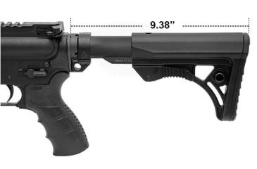 Image of Leapers UTG PRO Model 4 Ops Ready S3 Commercial-spec Stock Only,Black RBUS3BCS