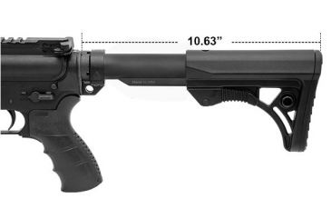 Image of Leapers UTG PRO Model 4 Ops Ready S3 Commercial-spec Stock Only,Black RBUS3BCS