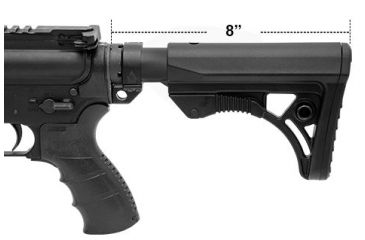 Image of Leapers UTG PRO Model 4 OPS Ready S3 Mil-spec Stock Only,Black RBUS3BMS