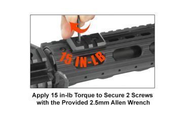 Image of Leapers UTG PRO Rail for Super Slim Drop-in Handguard, 2 Slots, _x000D_ MTURS03S