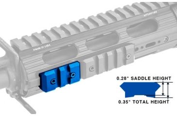 Image of Leapers UTG PRO Rail for Super Slim Drop-in Handguard, 2 Slots, _x000D_ MTURS03S