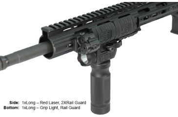Image of Leapers UTG PRO Rail for Super Slim Free Float Handguard, 15 Slots, MTURS02L