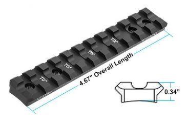 Image of Leapers UTG PRO Ruger 10/22 Picatinny Rail Mount, Black, MTU030T22