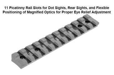 Image of Leapers UTG PRO Ruger 10/22 Picatinny Rail Mount, Black, MTU030T22