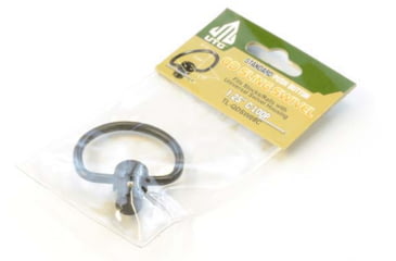 Image of Leapers UTG Push Button QD Sling Swivel, 1.25in C-Shape Loop, Black, TL-QDSW08C