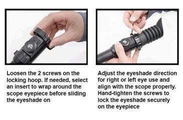 Image of Leapers UTG Rubber Scope Eyeshade for 36, 40, 41.5, 43mm Eyepiece, _x000D_ SCP-ES403