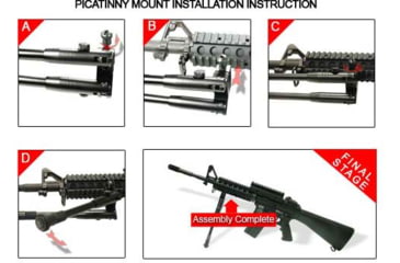 Image of Leapers UTG Shooters Bipod, Rubber Feet, 8.7in-10.6in Center Height, Black, TL-BP69S