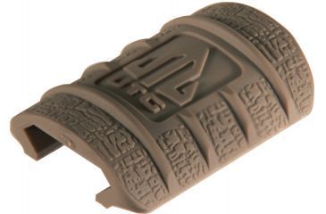 Image of Leapers UTG Slim Rubber Rail Guard With Flexible Adjustment, Dozen/Pack-Flat Dark Earth,RB-HP12D-B