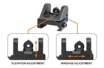 Image of Leapers UTG Sub-Compact Rear Sight for Shotguns, .22 Rifles, _x000D_ MNT-910, EDEMO4