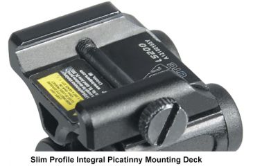 Image of Leapers UTG Sub-Compact Red Laser with Solid-Pulse Dot Modes, Integral Mount, AG5 Battery, x000D SCP-LS200