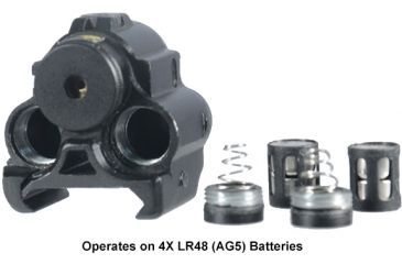 Image of Leapers UTG Sub-Compact Red Laser with Solid-Pulse Dot Modes, Integral Mount, AG5 Battery, x000D SCP-LS200