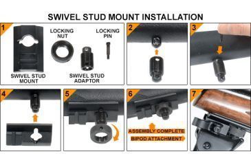 Image of Leapers UTG Super Duty Tactical Op QD Bi-pod TL-BP78Q