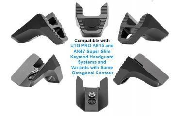 Image of Leapers UTG Super Slim Keymod Hand Stop/Barricade Rest Kit, Black TL-HS02B