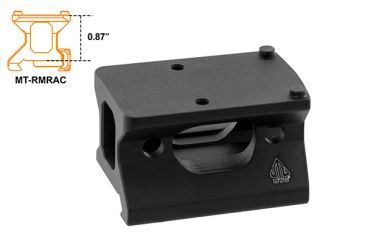 Image of Leapers UTG Super Slim Picatinny RMR Mount 2 in 1 Combo, Black MT-RMRKIT