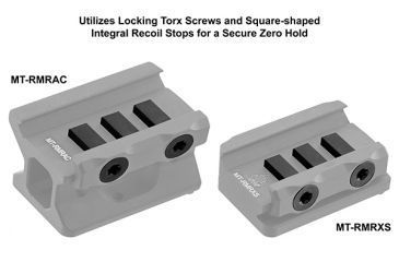 Image of Leapers UTG Super Slim Picatinny RMR Mount 2 in 1 Combo, Black MT-RMRKIT