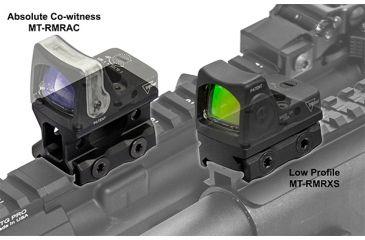 Image of Leapers UTG Super Slim Picatinny RMR Mount 2 in 1 Combo, Black MT-RMRKIT