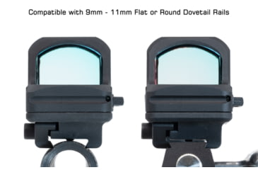 Image of Leapers UTG Super Slim RDM20 Dovetail Mount, Low Profile, Black, Small, RDM-20XSD