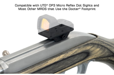 Image of Leapers UTG Super Slim RDM20 Dovetail Mount, Low Profile, Black, Small, RDM-20XSD
