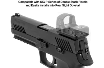 Image of Leapers UTG Super Slim RDM20 Mount for SigP320 Rear Sight Dovetail, Black, RDM-20SIG