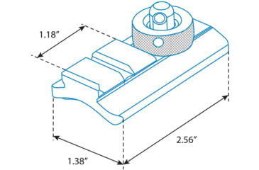 Image of Leapers UTG Swivel Stud to Picatinny Adaptor Kit, Black, TL-BPAD1
