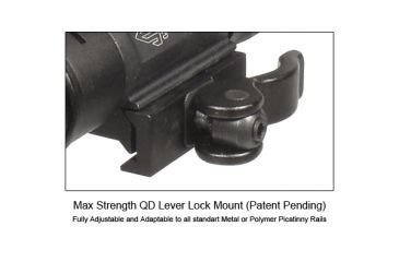 Image of Leapers UTG Tactical LED Flashlight &amp; Laser Sight w/ Integral QD Mount LT-ELP38Q