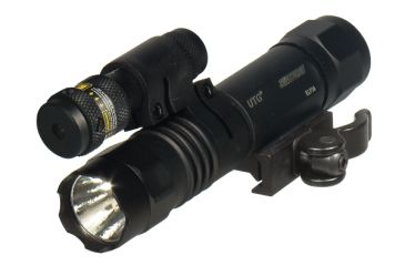 Image of Leapers UTG Tactical LED Flashlight &amp; Red Laser Sight w/ Integral QD Mount LT-ELP38Q