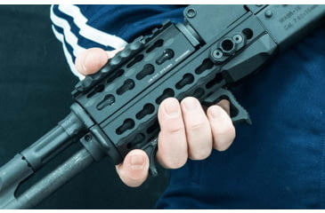 Image of Leapers UTG Ultra Slim Angled Foregrip, Keymod, Matte Black, MT-AFGK01