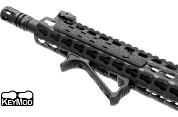 Image of Leapers UTG Ultra Slim Angled Foregrip, Keymod, Matte Black, MT-AFGK01