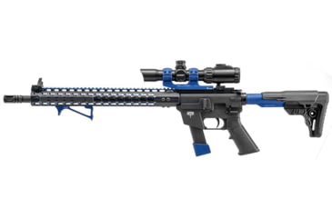 Image of Leapers UTG Ultra Slim Angled Foregrip, Keymod, Matte Blue, MT-AFGK01B