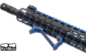 Image of Leapers UTG Ultra Slim Angled Foregrip, Keymod, Matte Blue, MT-AFGK01B