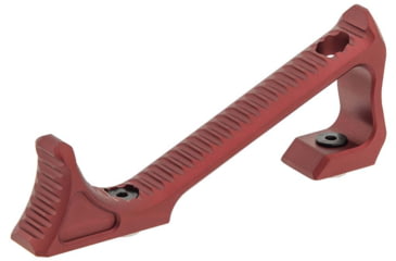 Image of Leapers UTG Ultra Slim Angled Foregrip, Keymod, Matte Red, MT-AFGK01R