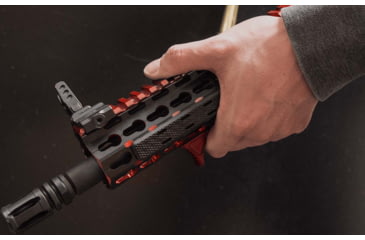 Image of Leapers UTG Ultra Slim Angled Foregrip, Keymod, Matte Red, MT-AFGK01R