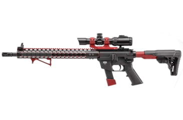 Image of Leapers UTG Ultra Slim Angled Foregrip, Keymod, Matte Red, MT-AFGK01R