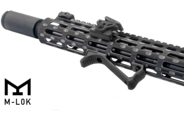 Image of Leapers UTG Ultra Slim Angled Foregrip, M-LOK, Matte Black, MT-AFGM01