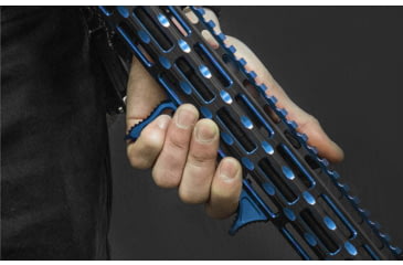 Image of Leapers UTG Ultra Slim Angled Foregrip, M-LOK, Matte Blue, MT-AFGM01B