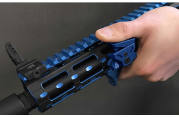 Image of Leapers UTG Ultra Slim Angled Foregrip, M-LOK, Matte Blue, MT-AFGM01B
