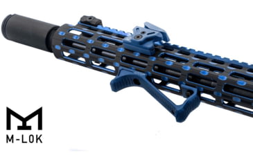 Image of Leapers UTG Ultra Slim Angled Foregrip, M-LOK, Matte Blue, MT-AFGM01B