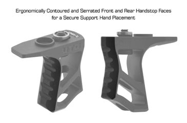 Image of Leapers UTG Ultra Slim Handstop, KeyMod, Matte Black TL-HSK01