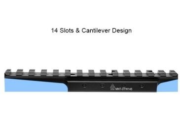 Image of Leapers UTG Universal Dovetail to Picatinny/Weaver Rail Adaptor,Black MNT-DTW145