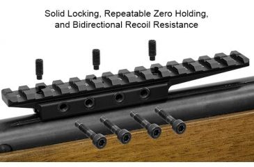 Image of Leapers UTG Universal Dovetail to Picatinny/Weaver Rail Adaptor,Black MNT-DTW145