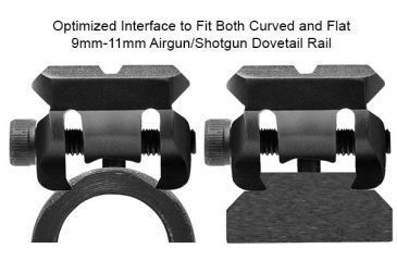 Image of Leapers UTG Universal Dovetail to Picatinny/Weaver Rail Adaptor,Black MNT-DTW145