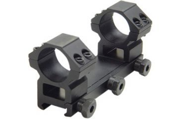 Image of Leapers Weaver Style 1'' Compact Integral Medium Profile, See-Thru Mount, For Scopes Up to 50mm Obj., 4 Top Screws RGWM2PA-25M4